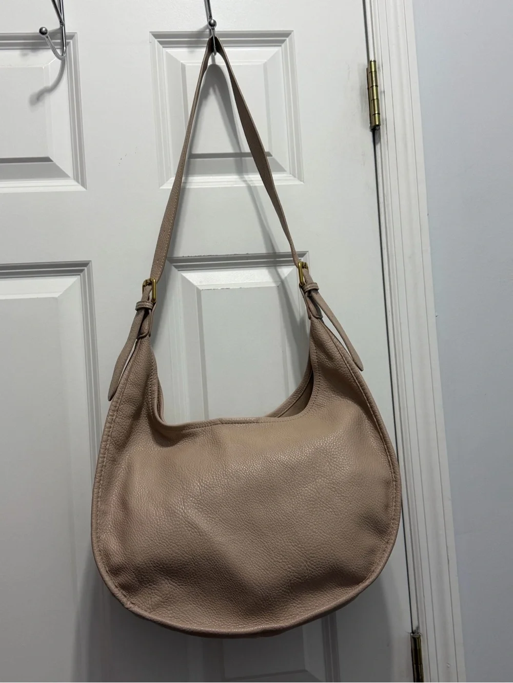 Antik Kraft Classic Pebbled PU Hobo Bag with cosmetic bag